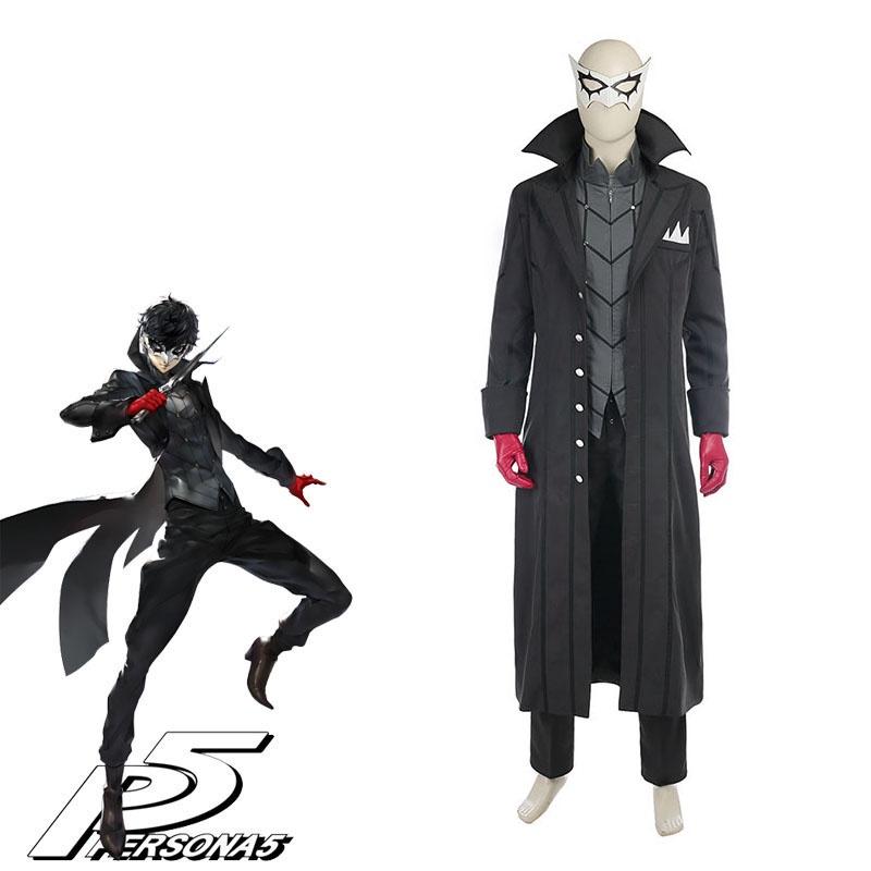 Exceptional Persona 5 Joker Kaitou Cosplay Costume Trench Coat For Enthusiasts