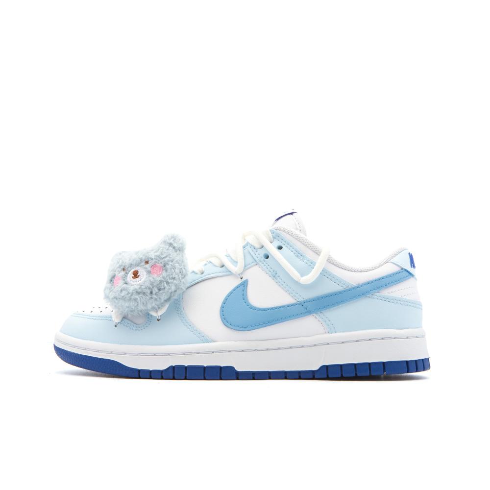 

Nike Dunk Синій Ведмідь, Бурштинова Нековзна Амортизація Стійка до Стирання Низькі Скейтборд-Кросівки GS Білий Синій DH9765-105(Команда189- ) 36