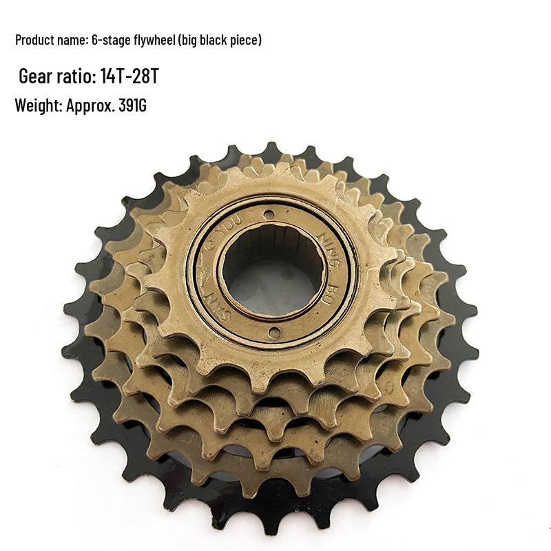 6/7/8-Speed Mountain Bike Freewheel: 13-28T Gears, 21/18/24-Speed Transmission Cycling Accessory