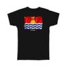 Geschenk-T-Shirt : Kiribati Flagge Australien Reise Auswanderer Land Aquarell