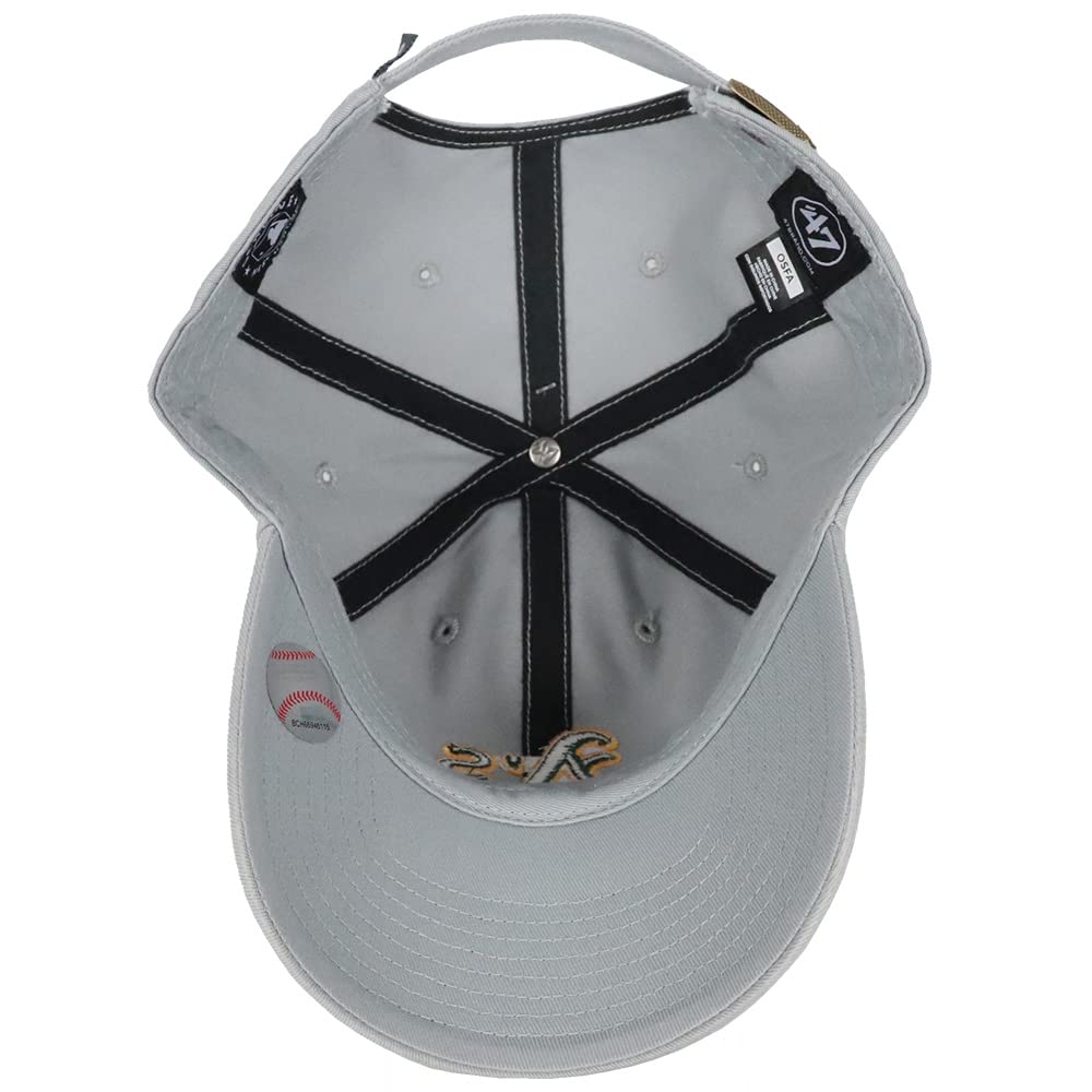 Oakland Athletics Storm Logo Free Size Cleanup Cap, Gray, Size, 47, Men's/Women's, MLB, Hat, Unisex, Low-Profile Cap, B-RGW18GWS-SMB