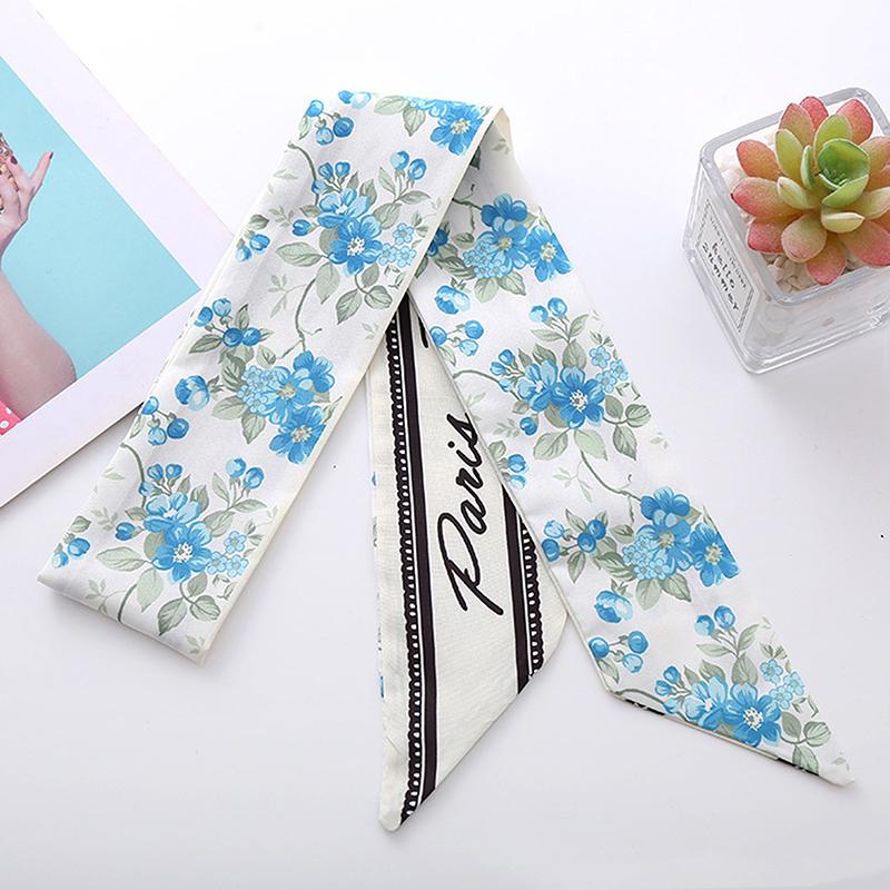 Fashion Long Silk Scarf Hair Band Hair-Binding All-Match High Sense Headdress Celebrity Hair Accessories For Women Headband