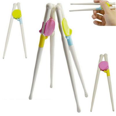 1 Paar Essstäbchen für Kinder, Kinder, Baby, Hilfe beim Essen, Lernen, Training, chinesische Essstäbchen, praktisches Geschirr, Sushi-Geschirrset, Zubehör