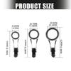 2Pcs Eye Rings Fishing Rod Wire Rings Fishing Accessories Fishing Line Guide Top Rings Foldable Rod Guide Top Rings