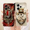 Cover For Redmi 12 Case Silicone Luxury Fashion A-Z Letters 2D Painted Phone Case 23053RN02A 23053RN02Y 23077RABDC