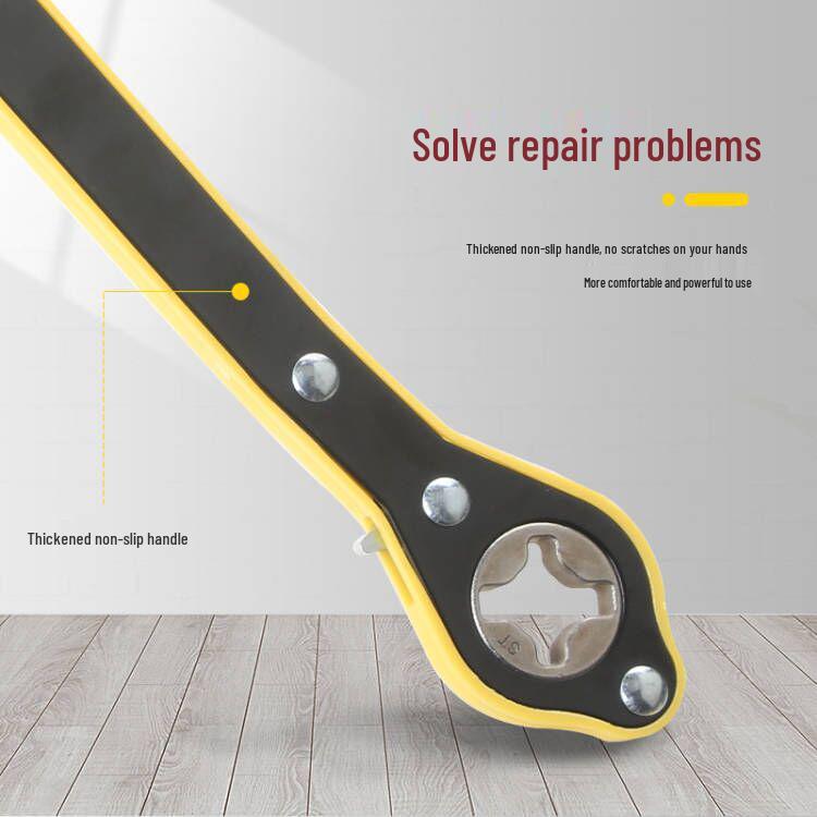 Vehicle-Mounted Labor-Saving Scissor Jack Ratchet Wrench for Tire Removal
