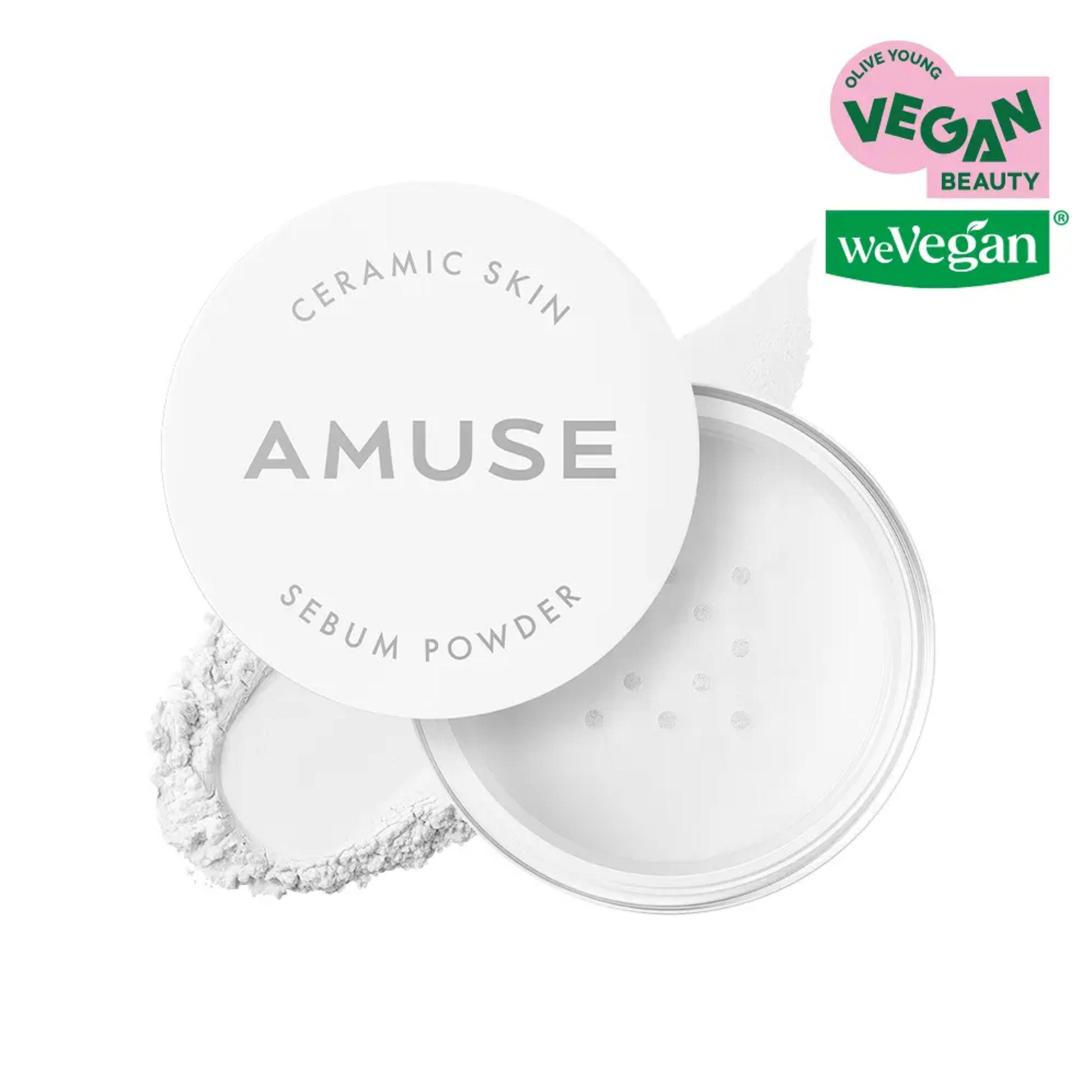 AMUSE Ceramic Skin Sebum Powder 5g (2 Colors) 01 Clear