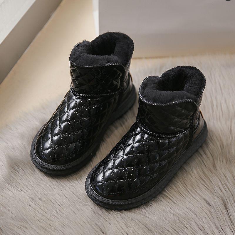 

Женские зимние сапоги 2025 новые зимние бархатные утолщенные хлопковые туфли нескользящие водонепроницаемые короткие сапоги теплые иностранные хлопковые сапоги 35
