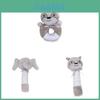 Infant Plush Hand Rattle With Sound For Visual And Auditory Skills Enhancement