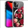 Red Rose Magnetic Transparent Case for iPhone 15/16/17 Pro Max - Full Coverage Pro