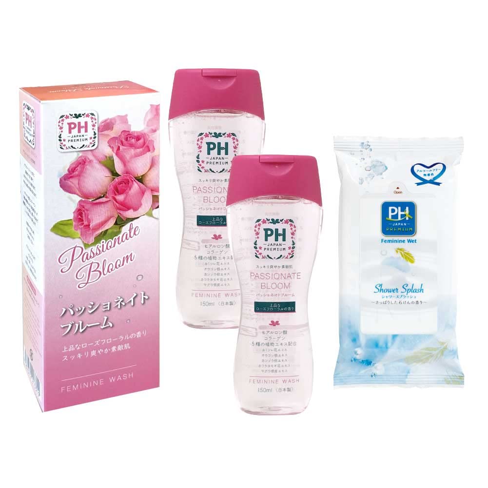 

Feminine Wash Soap for Delicate Zones Passionate PH-JAPAN-PREMIUM (Assorted 3-Pack, Bloom)
