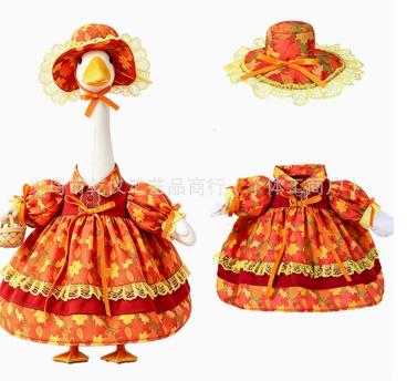 Porch Outfit Thanksgiving Maple Leaf Costume Set for Holiday Decoration