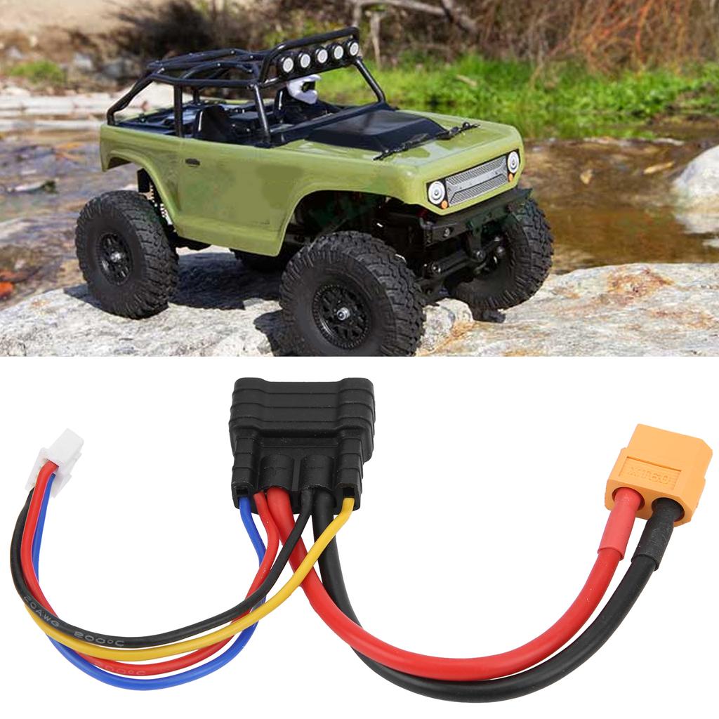For TRX‑3S Plug to XT60 Connector Lipo Battery Charger Adapter Cable for RC Car/Plane