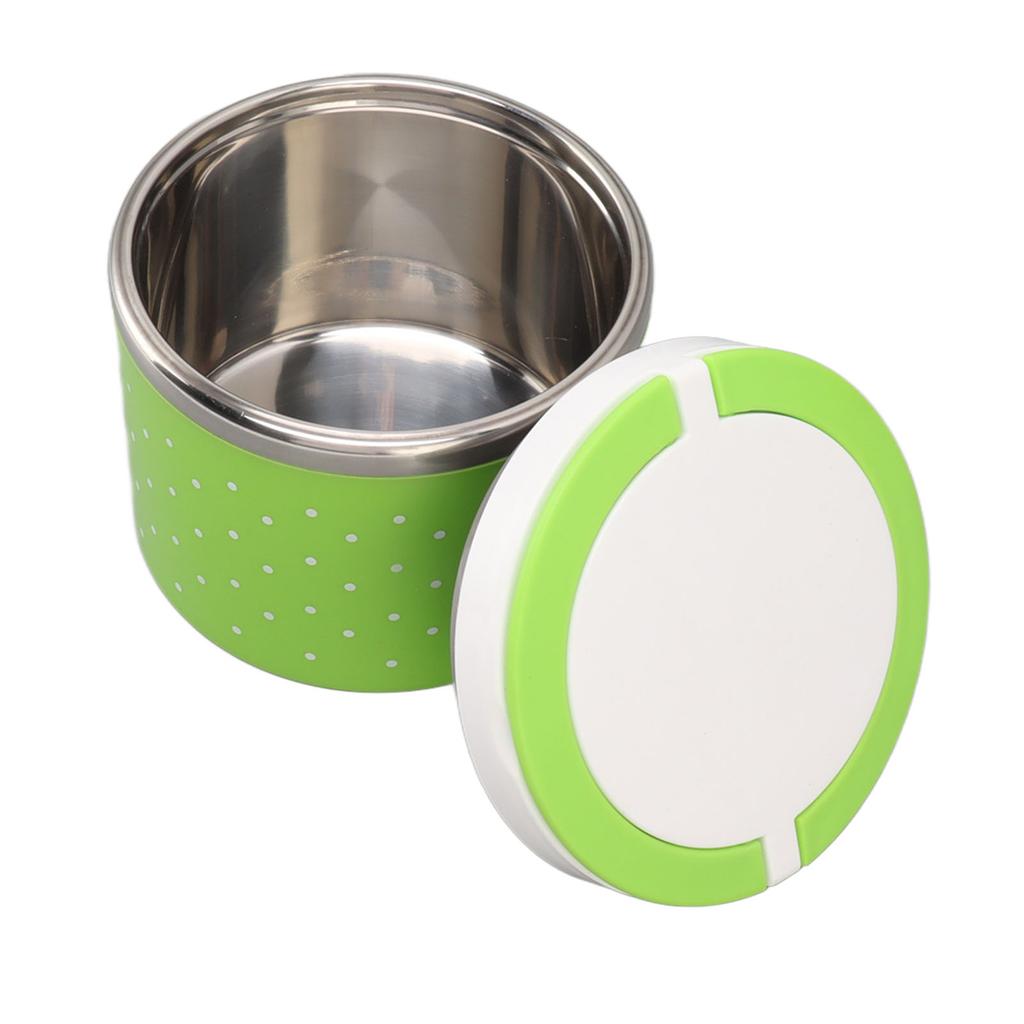Round Insulated Lunch Box Leakage Proof Portable Large Thermal Food Container for School Office