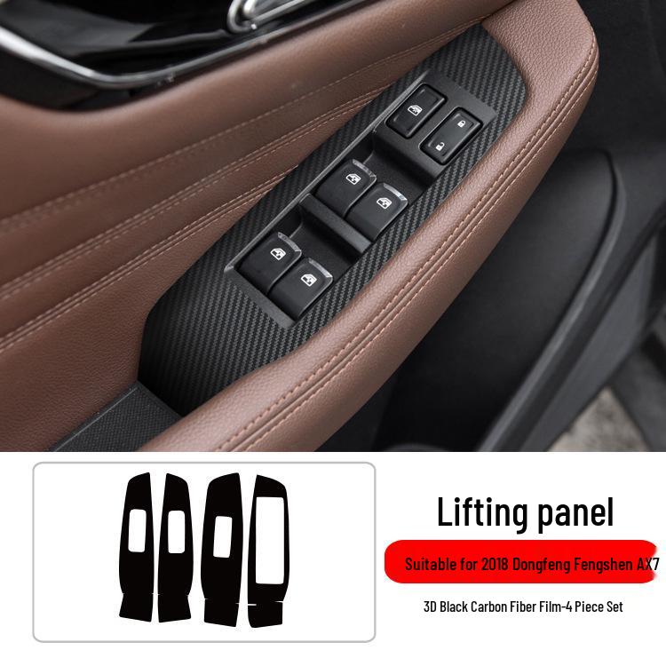 Dongfeng Fengshen AX7 Interior Carbon Fiber Center Console Protective Sticker: Fits 18 Models