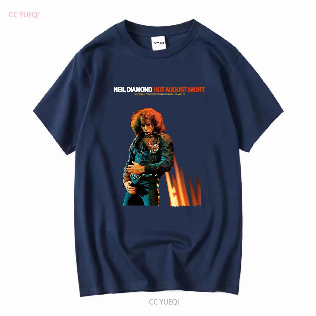 Hot August by Night Neil Diamond T Shirt Crunchy Granola Suite Cracklin' Rosie Long or Short Sleeves Vintage Washed Slightly