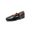 Fashion Mary Jane Women's Shoes Spring Autumn French Casual Shoe Womens Retro Single Buckle with Shallow Mouth Round Toe Low Order Shoes