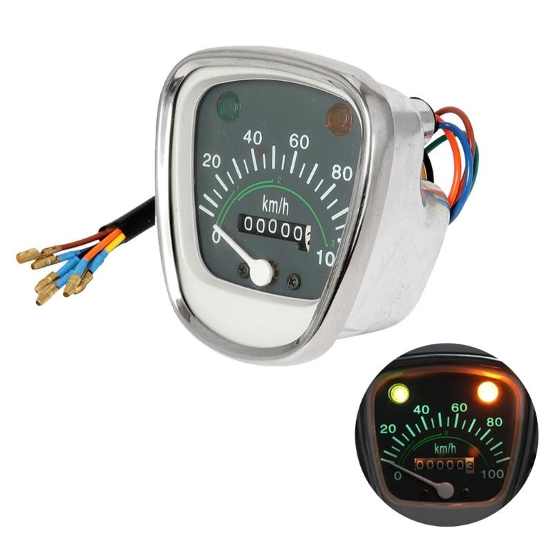 High Accuracy Bike Gauge Meter Speedometer Odometer Indicator Light Instrument Fit for C50 C70 C90 Multifunction Display