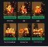 LED Christmas Suction Cup Window String Lights - Indoor Decorative Hanging Lights for Holiday Display