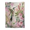 Hummingbird Series digital-printed polyester Bedroom velvet flannel cover blanket Fleece soft sofa cover blankets for beds