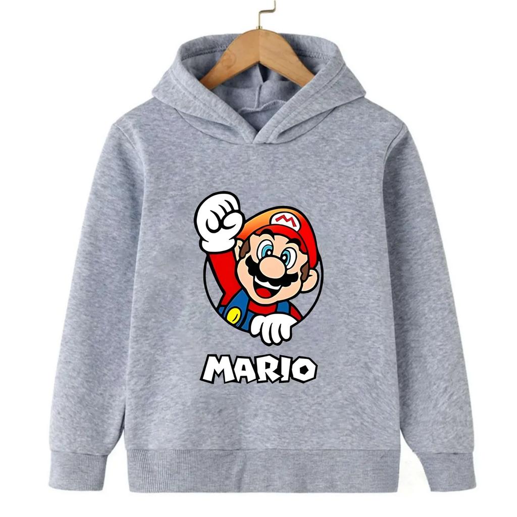 Children's Hoodie Princess Peach Mario Cute Kids Clothing Long Sleeve Hoodie Comfortable Winter Pullover