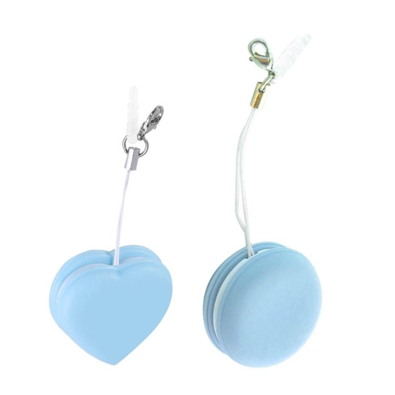 

Набор из 2 портативных чистящих средств из микрофибры, брелок-подвеска «Макарон», цветная салфетка для чистки экранов, средство для чистки сенсорных экранов 1 синий