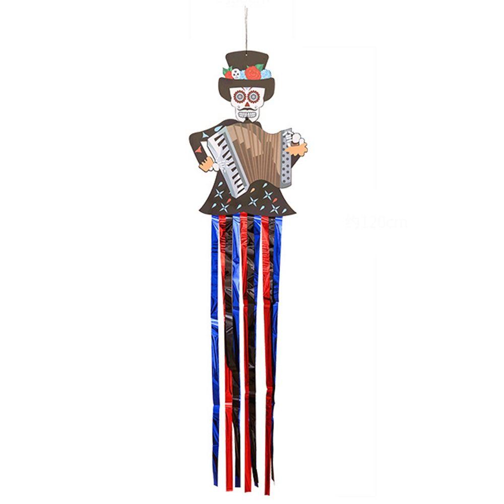 Bride Groom Skeleton Ghost Couple Hanging Flag Door Hanging Porch Halloween Outdoor Decoration Scary Paper