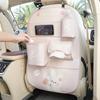 NEW Car Holder Seat Back Storage Bags Anti Kick Mat Protector for Kids Detachable Pockets Tablet Phone Stand Trash Bin