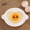 BPA Free Egg Steamer Heart Shape Microwave Poacher with Lid & Handle Heat-Resistant Food-Grade PP Convenient Kitchen Utensil Cooker for Tender