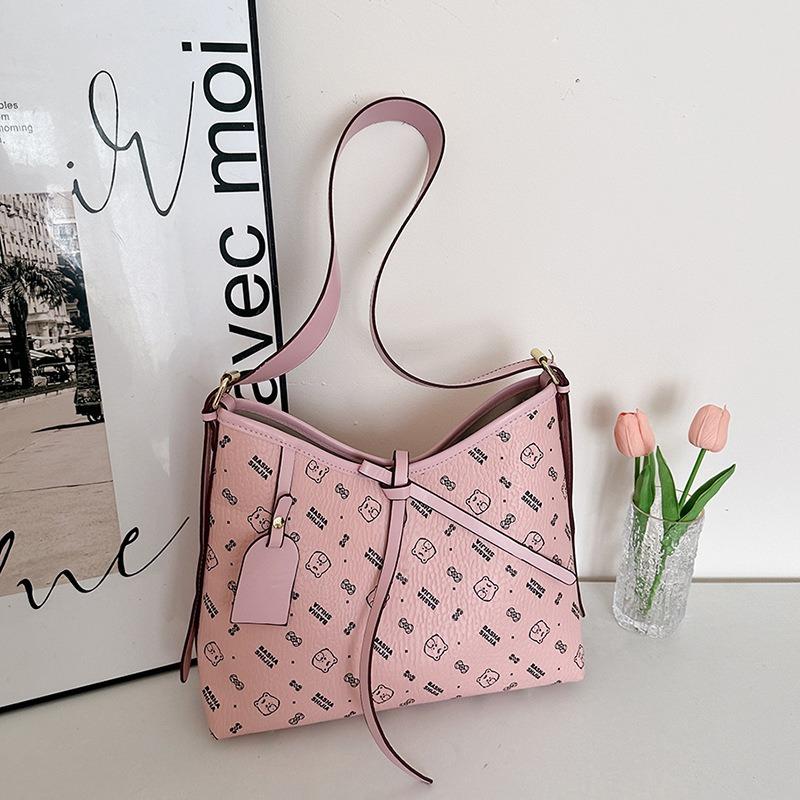 Retro Underarm Bag Women's New Large-capacity Commuter Bucket Bag Versatile Fashion Shoulder Messenger Bag