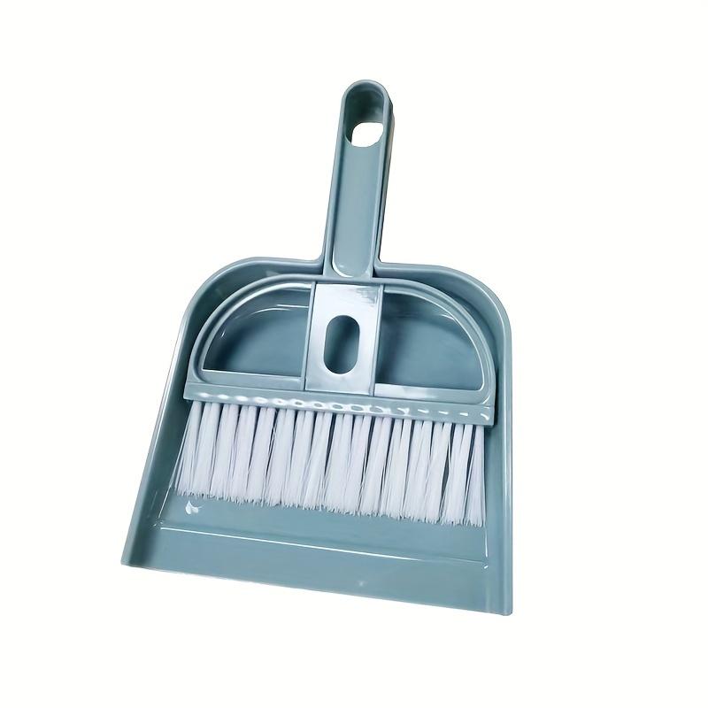 

Компактный набор совок и щетка - Мини-совок светло-голубого цвета с эргономичной ручкой, идеально подходит для уборки стола, столешницы и автомобиля - Идеально подходит для дома, офиса синий