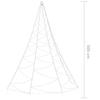 Arbre mural à LED - 5 m - 720 LED - Blanc chaud - Métal - Électrique