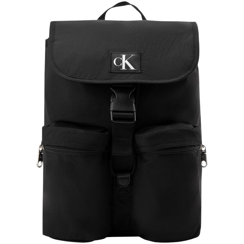 

Calvin Klein Drawstring Large Capacity Casual Travel Backpack Men Backpack Space-Black 4K3187G-UB1 UB1-Space Black