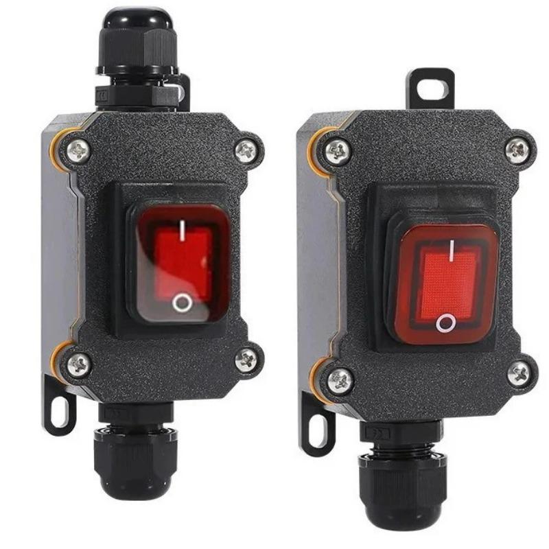 Waterproof Marine Boat Rocker Switch 20/30A 12V DC ON OFF LED Heavy Duty Switch Modified for Boat Car RV Marine Switch Panel