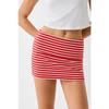 Folded Waist Mini Skirt