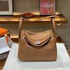 2026 new first-layer cowhide tc cowhide 19cm mini lindy bag crossbody leather medicine bag genuine leather women's bag