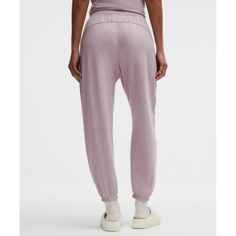 Lululemon Becalm Oversized Mid Rise Pant Heathered Porcelain Pink