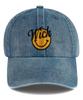 Wig Smile Denim Ball Cap - Light Blue