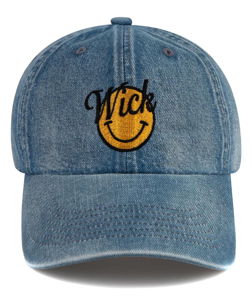 Wig Smile Denim Ball Cap - Light Blue