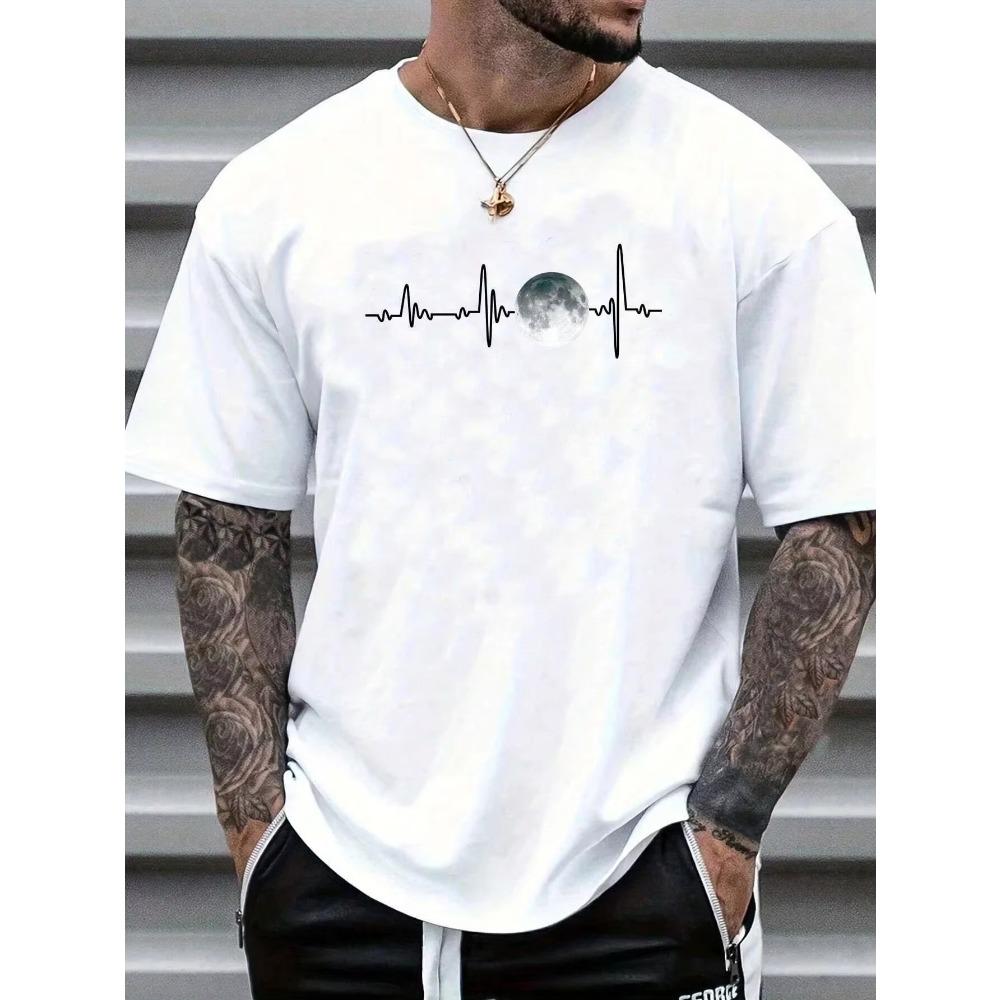 Moon Men  T-shirt Luxury Brand Fashion Big Size Top Casual Short Sleeve Streetwear Classic Print New Arrival Tee S-4XL