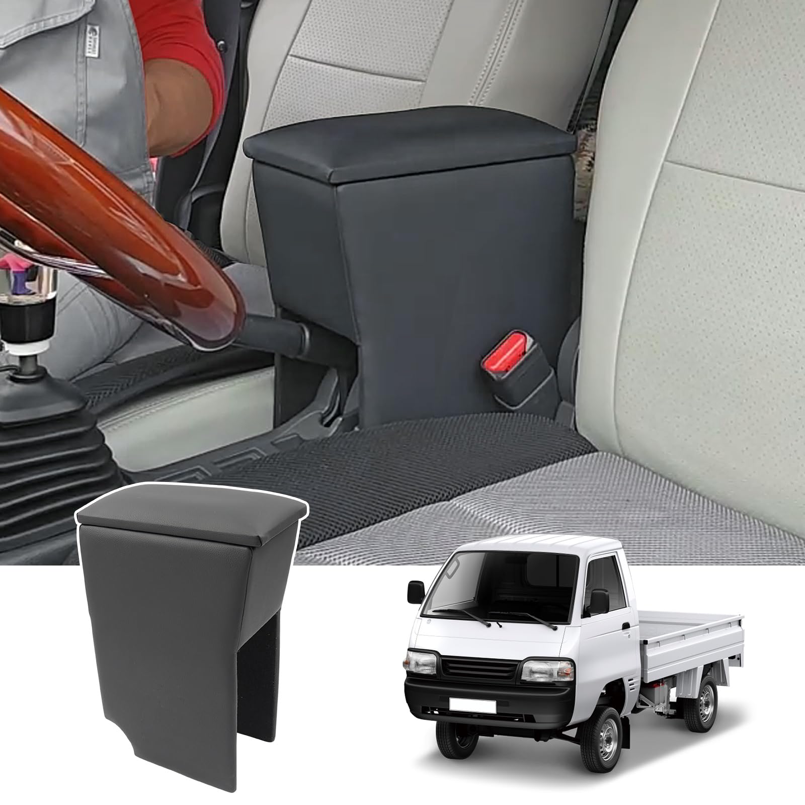 

CEMOFE Super Carry DA16T Консоль с подлокотником Легкий Автомобиль Хранение Мелких Предметов Легко Совместимый с Honda Super Carry Бокс, Подлокотник, Бокс, Установка,