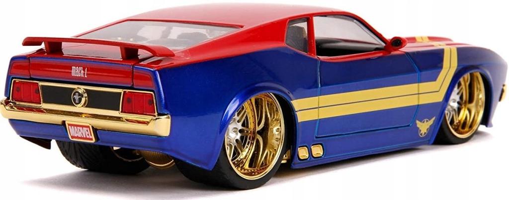 Ford Mustang '73 Captain Marvel Avengers Jada 1:24
