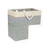 Stair Storage Basket Craft from Natural Materials for Homes Having Children and Pet with Space Saving Designs
