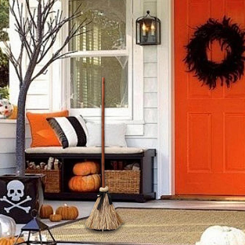 Dancing Witch Broom Funny Spooky Gift Creative Easy Setup Dancing Broomstick for Floor Porch Indoor Outdoor Themed Parties Home