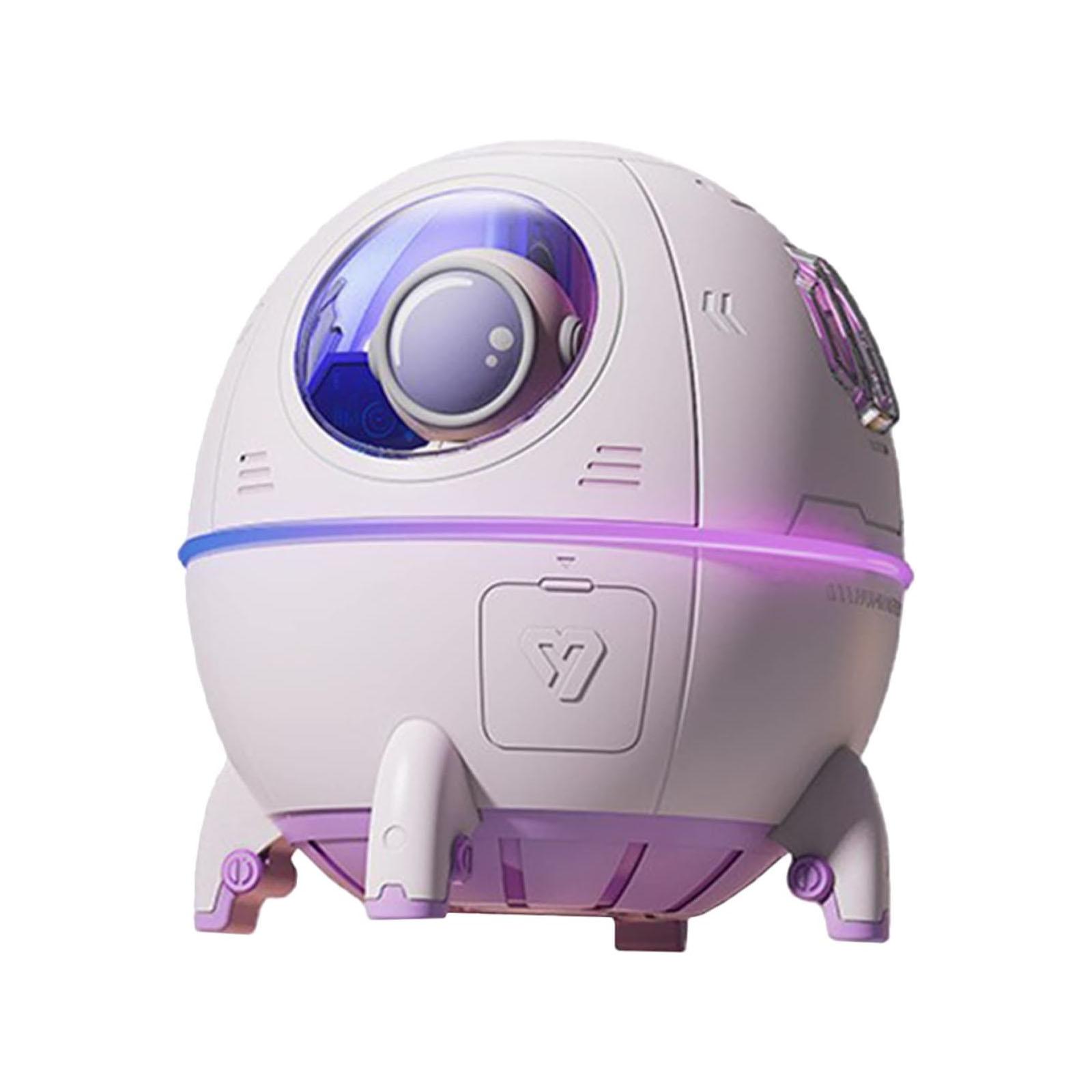 Portable Mini Humidifier USB Powered Desktop Humidifier With Colorful LED Night Light For Office Home Travel Purple