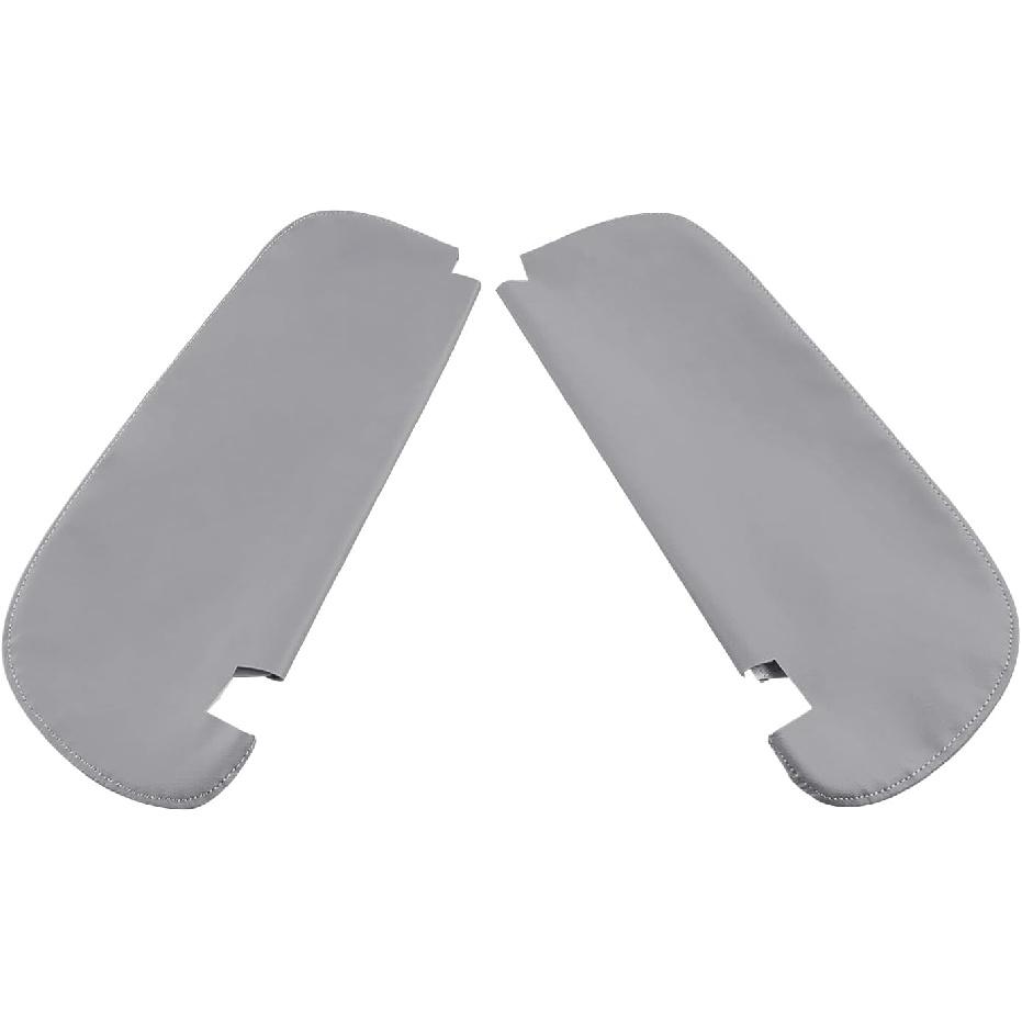 Left & Right Sun Visor Replacement Leather Cover Gary for Dodge RAM 1994 1995 1996 1997 1998 1999 2000 2001