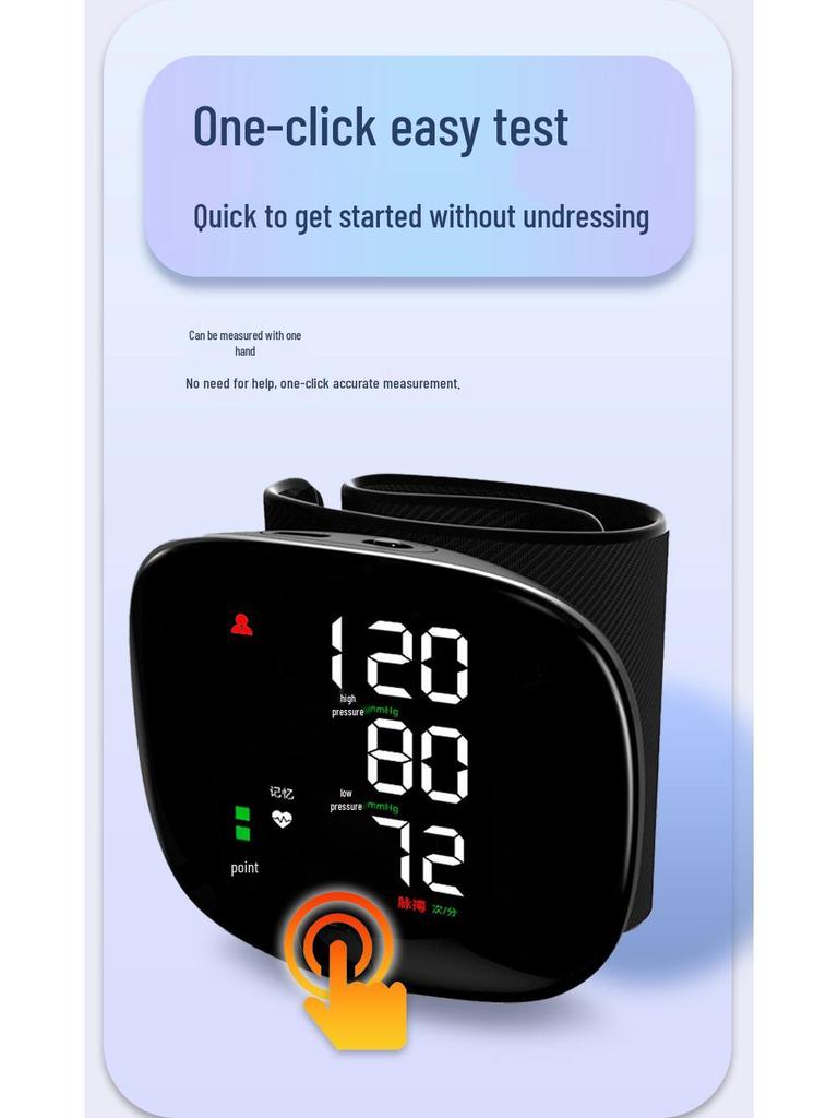 Smart LED Wrist Blood Pressure Monitor - Electronic Home Device