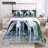 Unicorn Duvet Cover Set White Horse With Wing 3D Print King Size Polyester Comforter Cover For Kids Bedding Set With Pillowcase
