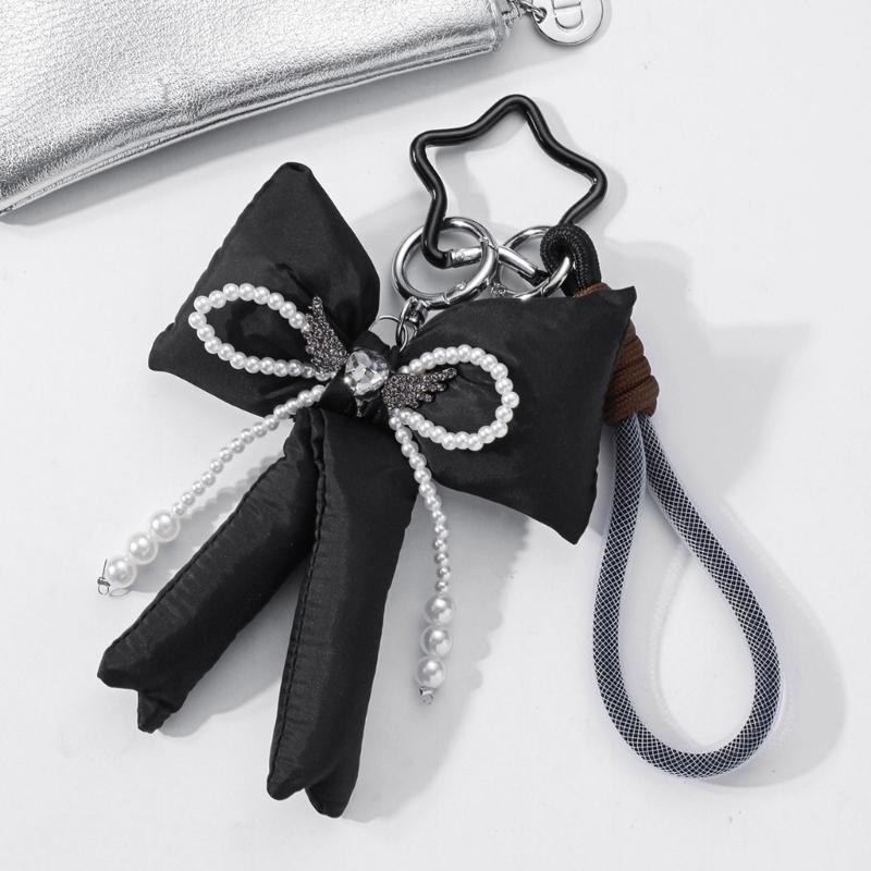 Lovely Heart Wing Keychain Bows Keyring Korean Styles Bag Charm Bag Pendant Ornaments Star Car Keychain Decorations