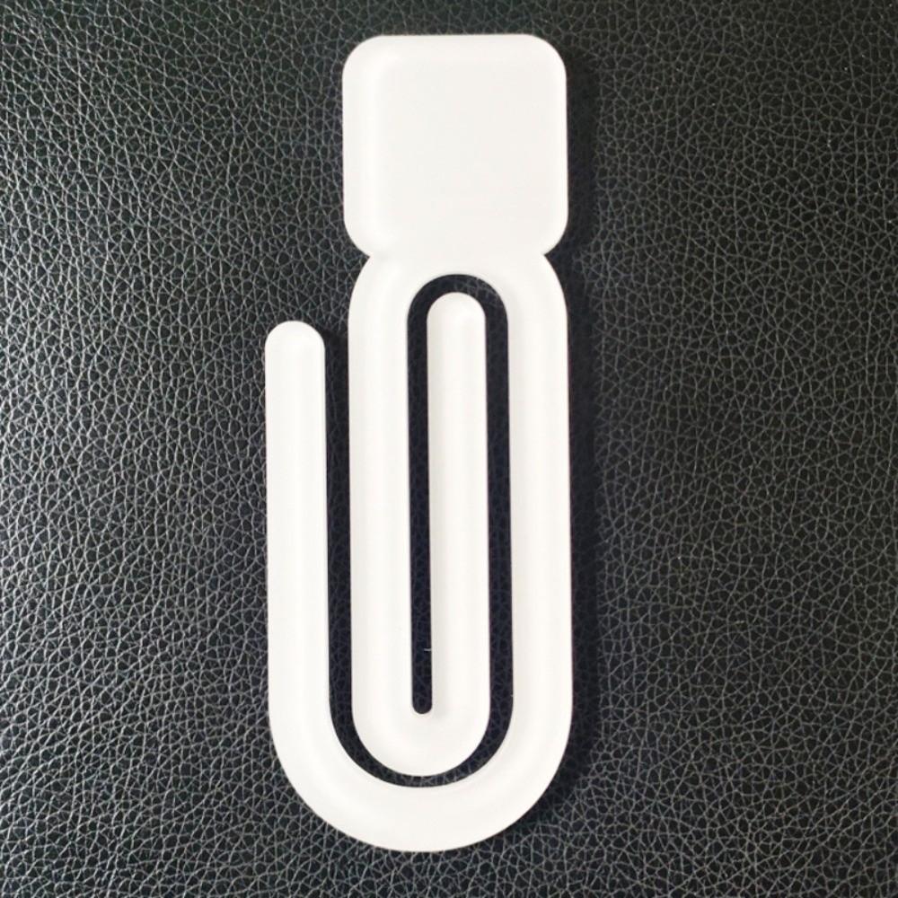 9pcs Creative Heat Transfer Bookmark Acrylic DIY Pattern Paper Clip  School Office Stationery